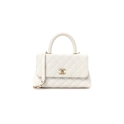 CHANEL CAVIAR QUILTED MINI COCO HANDLE FLAP A92990 (23*14*9cm)